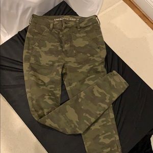 American Eagle high rise camouflage jeggings
